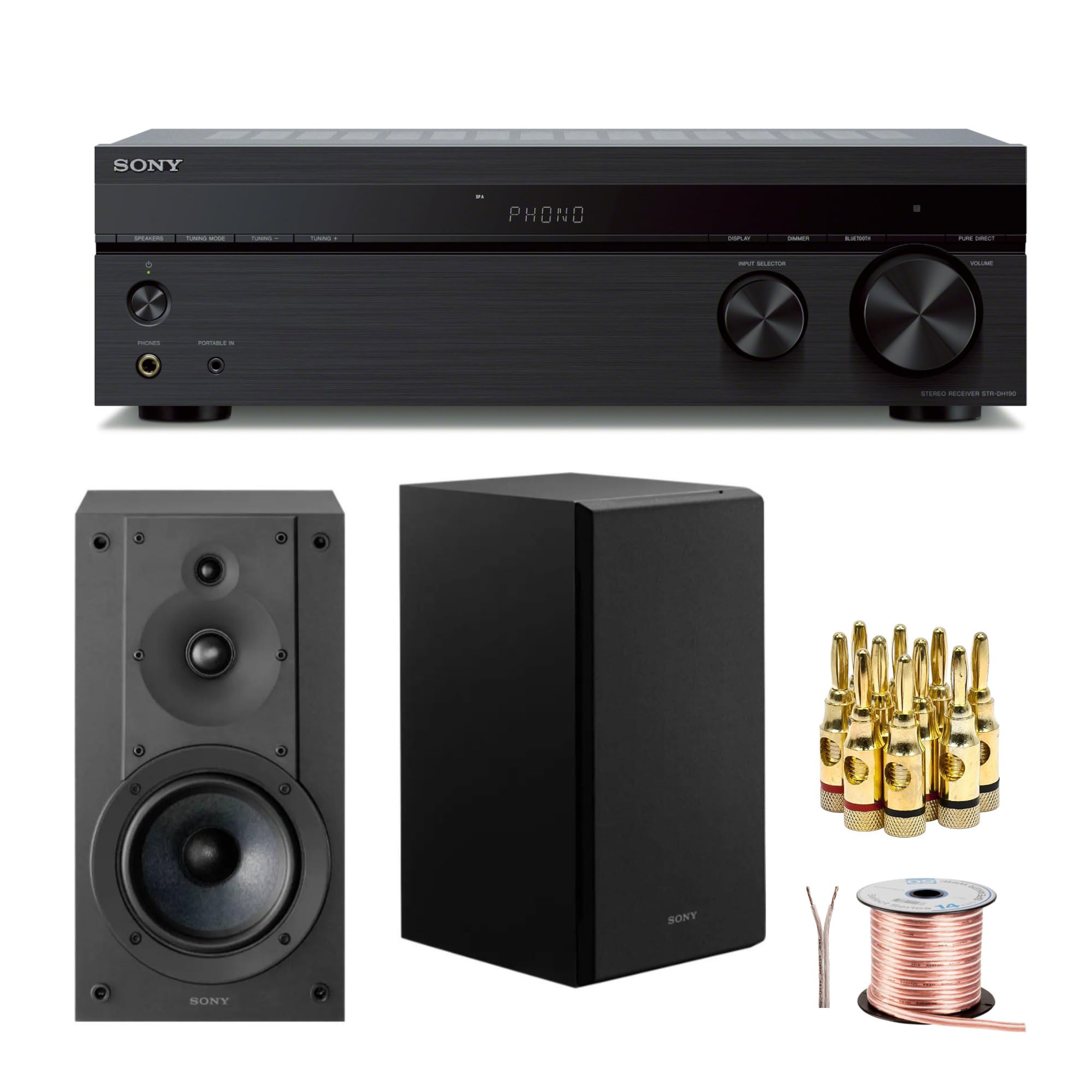 Amazon.com: Sony STRDH190 2-ch Stereo Receiver with Phono Inputs