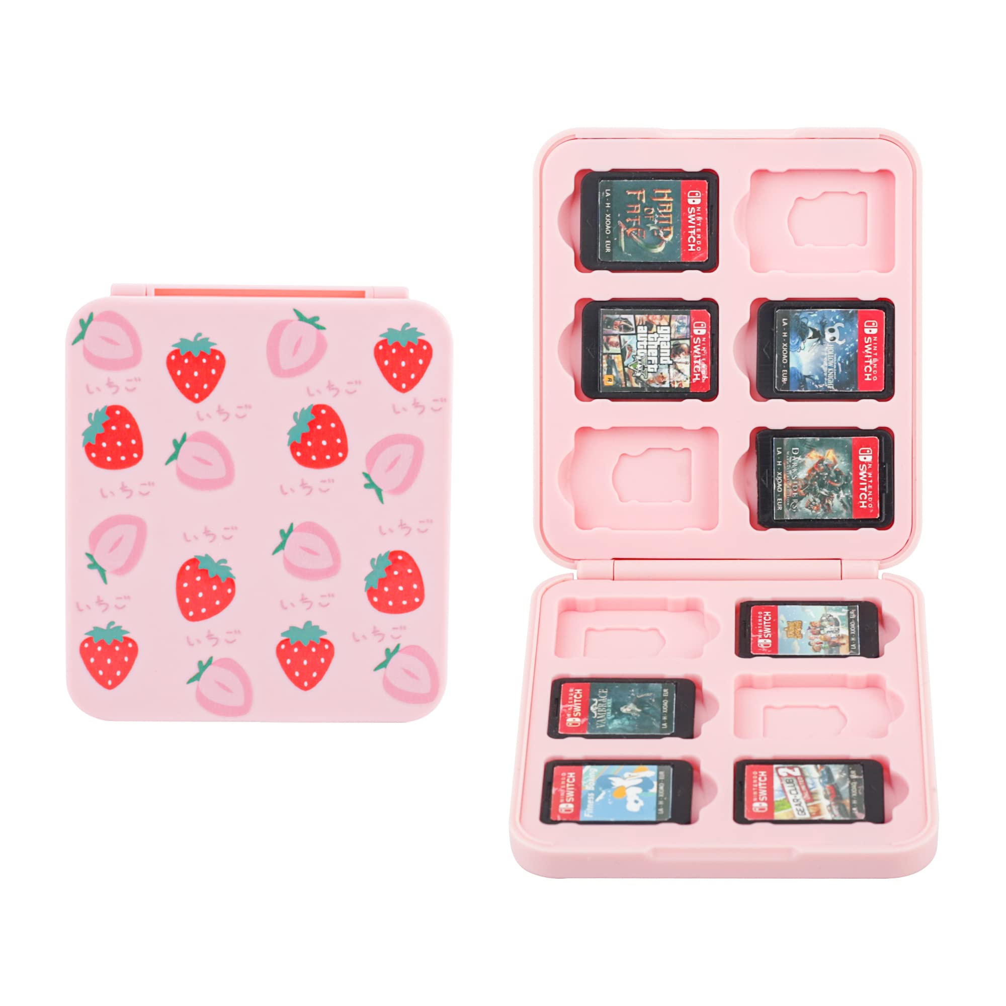 Amazon.co.jp: FUNDIARY ピンクストロベリーカードケース ニンテンドー