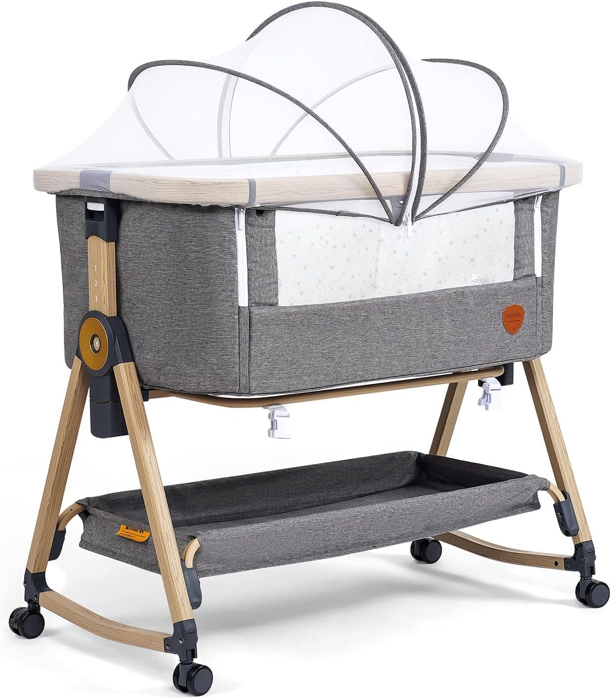 Amazon.co.jp: Maydolly 3-in-1ベビーベッド バシネット 添い寝ベッド