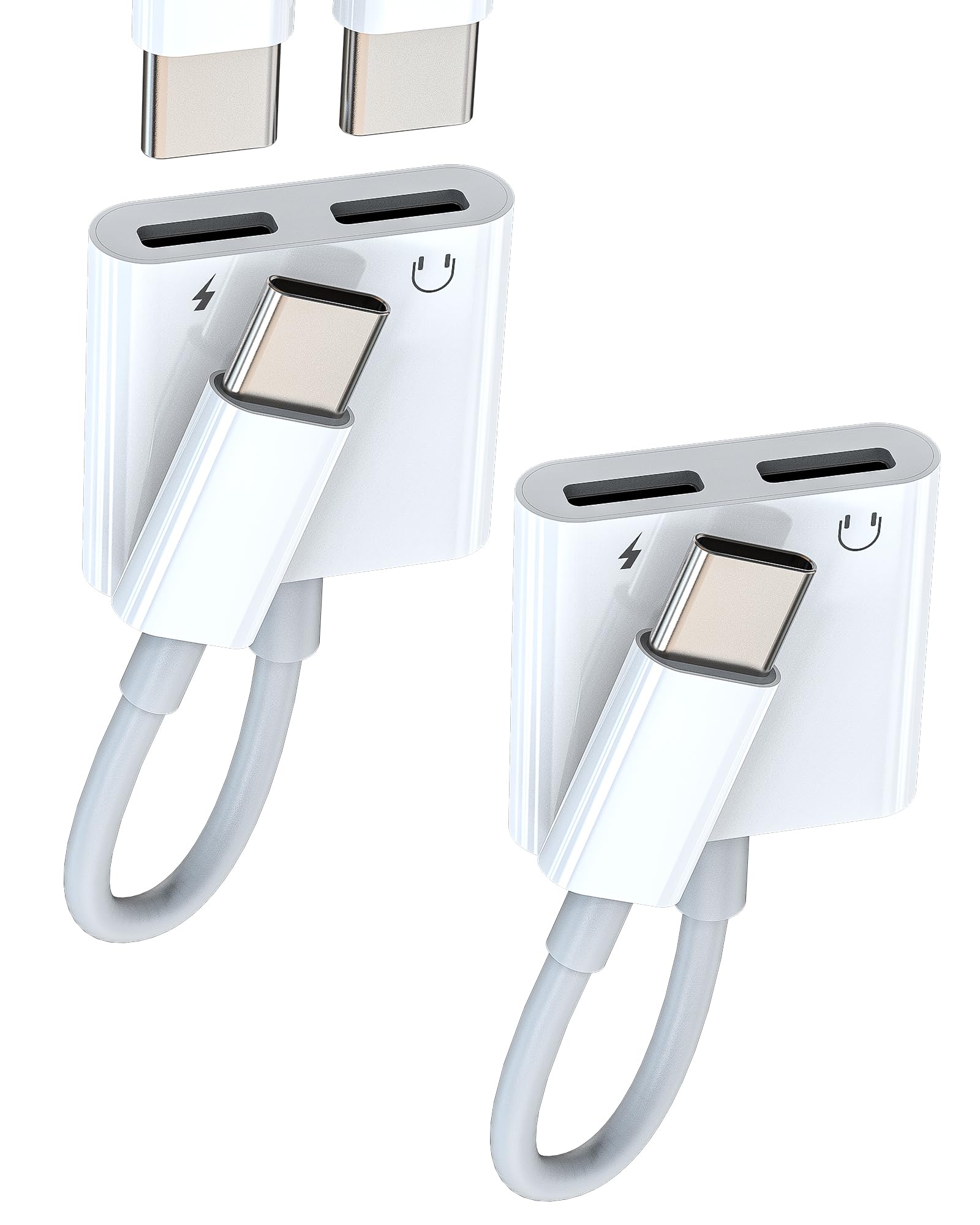 Amazon.co.jp: アイフォンUSB Cイヤホンジャック 変換アダプタ（2