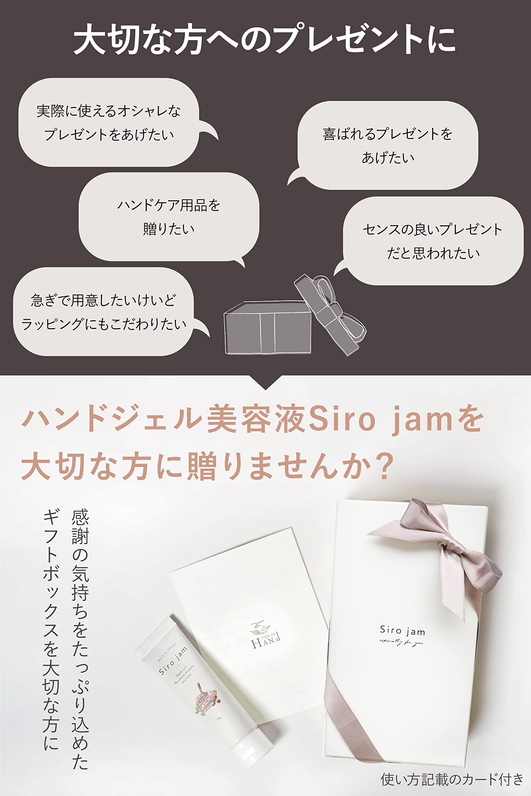 Amazon.co.jp: [ ギフトボックス入り ] HAN.d シロジャム 薬用 ハンド
