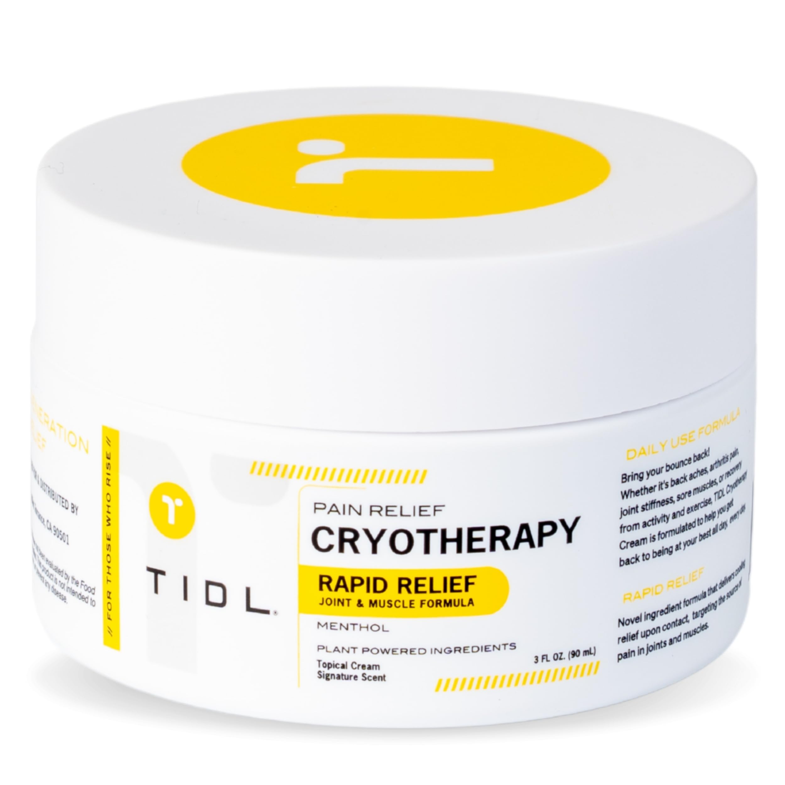 Amazon.com: TIDL Cryotherapy Pain Relief Cream, 3 Oz, Targeted