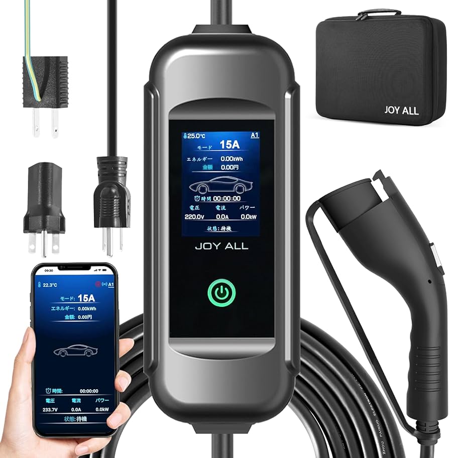Amazon.co.jp: joy all 電気自動車充電器WIFIタイプ 110V-240V SAE