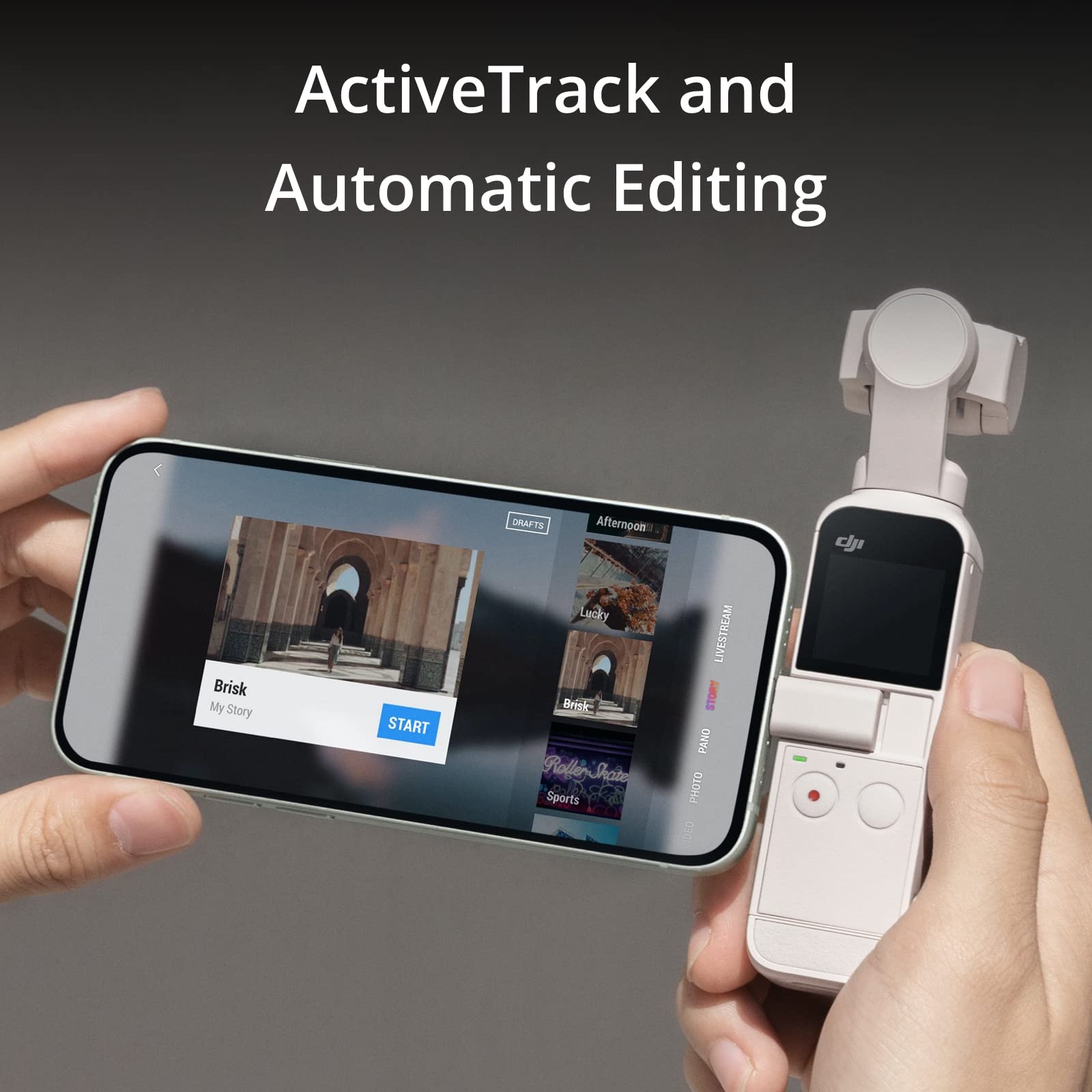 Amazon.com: DJI Pocket 2 Exclusive Combo (Sunset White) - Pocket