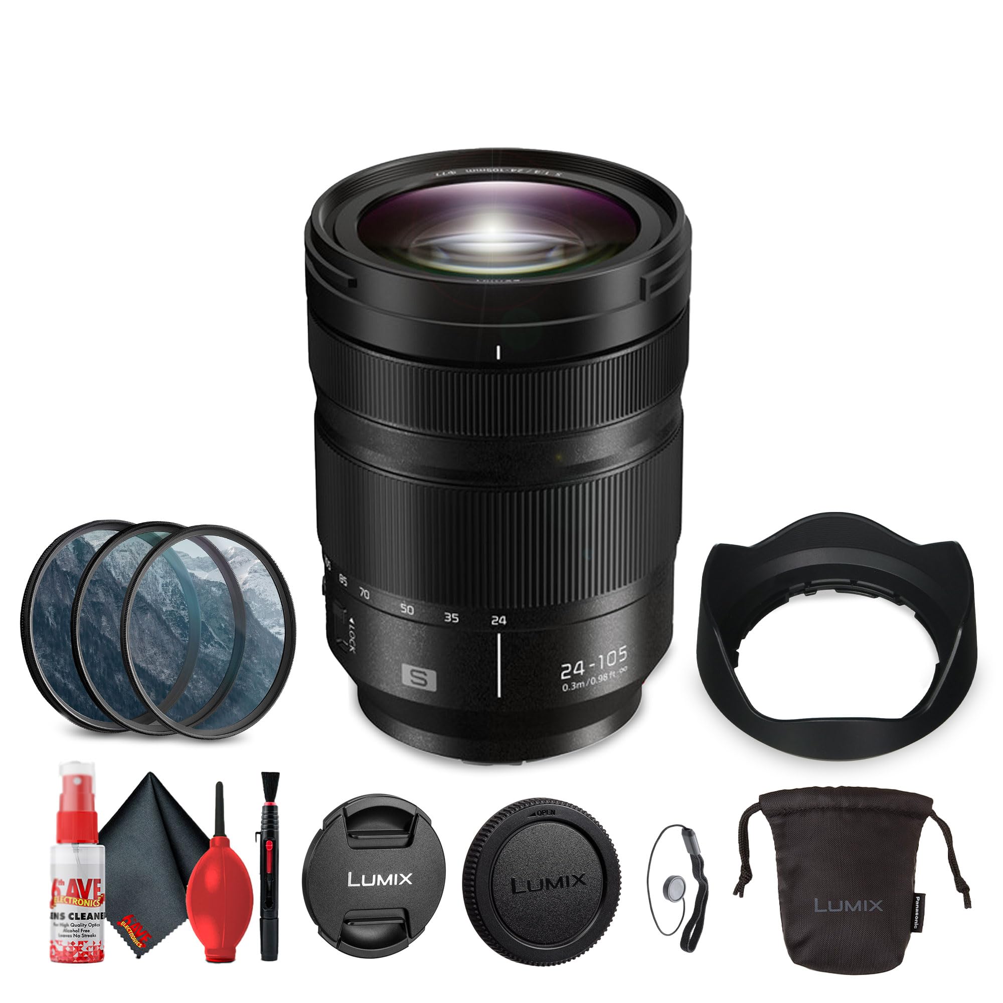 Amazon.com : Panasonic Lumix S 24-105mm f/4 Macro O.I.S. Lens (S