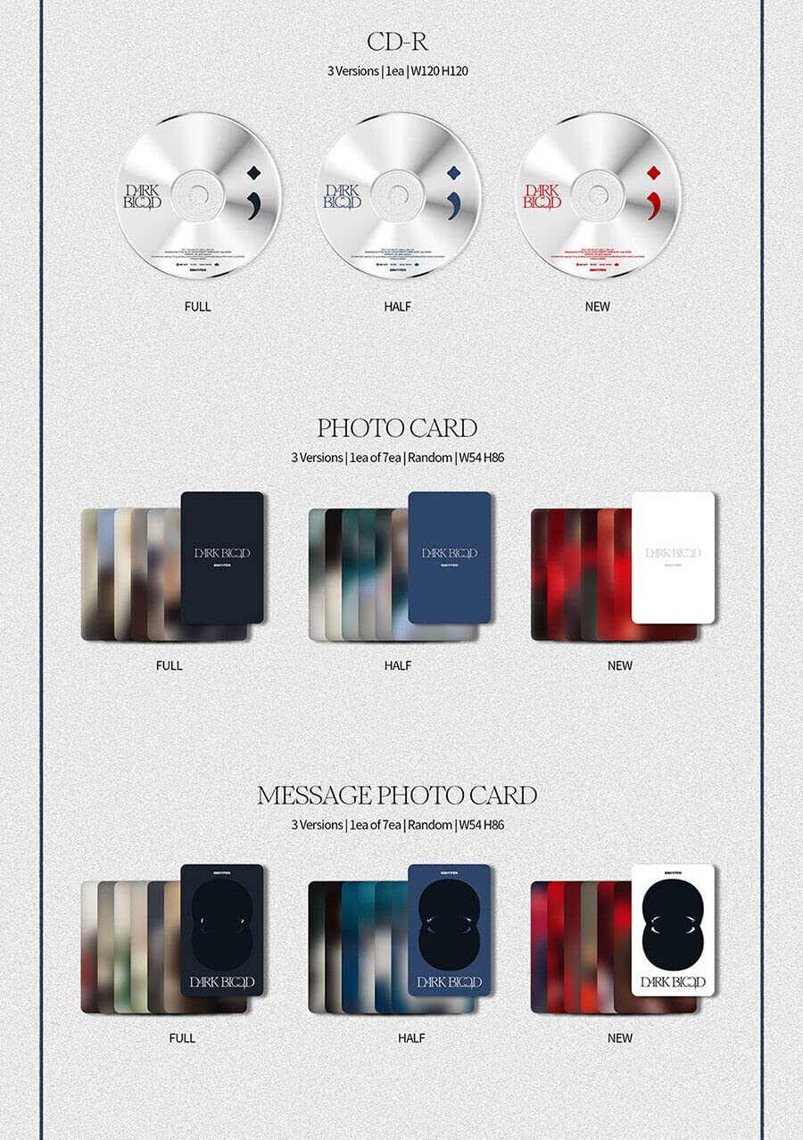 Enhypen Dark Blood Album (Full Version) K-POP Sealed : Amazon.ca: Home