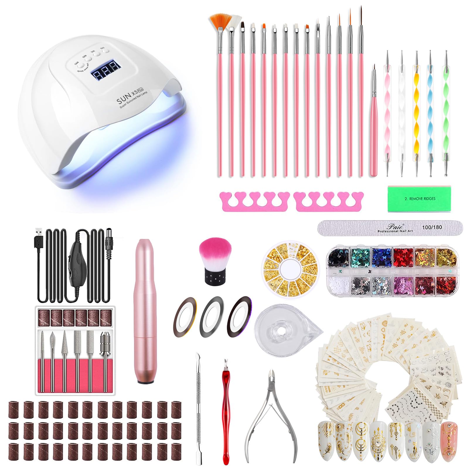 Amazon.com: Upgrad 116 PCS Portable Electric Nail Drill Polish