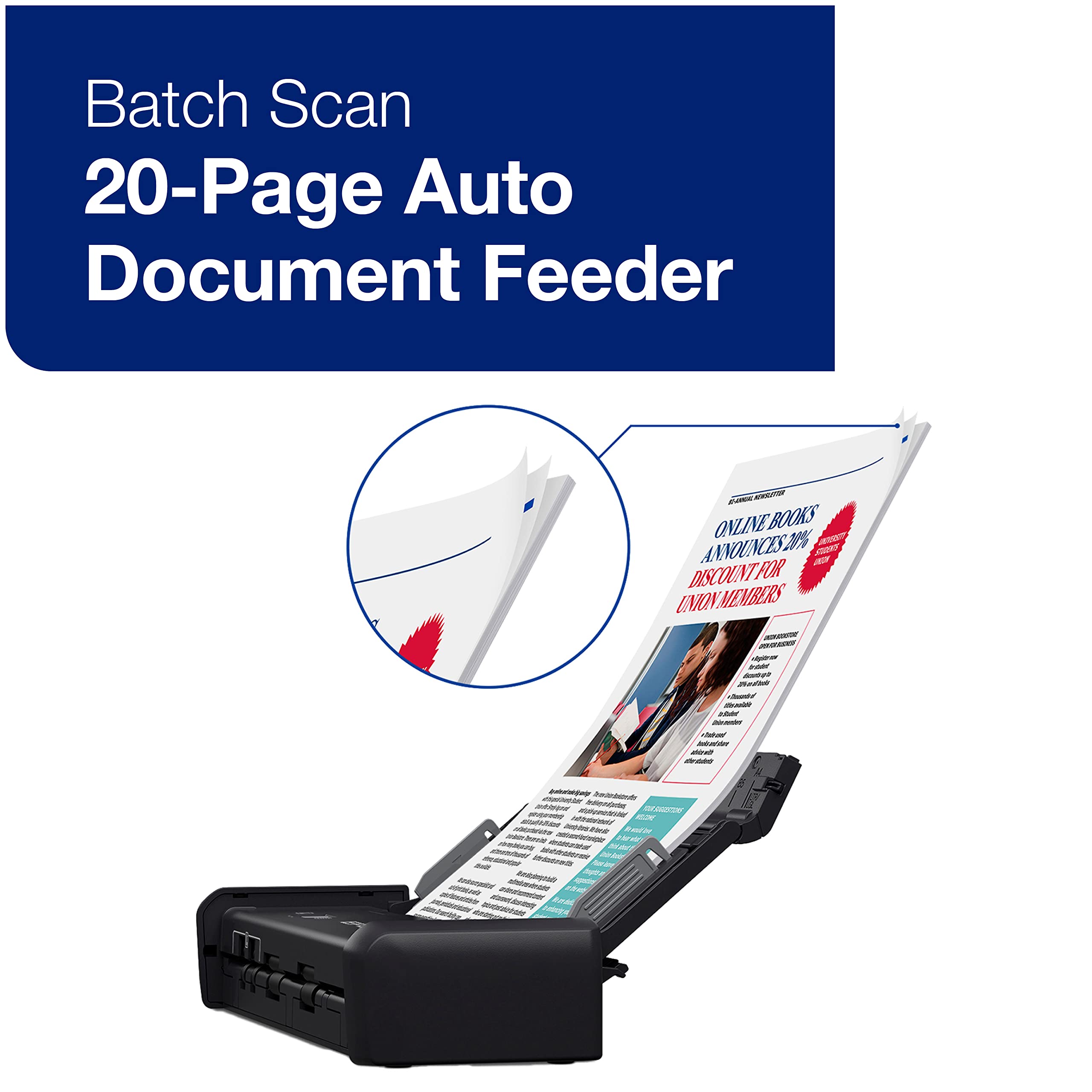 Amazon | Epson WorkForce ES-200 カラーポータブルドキュメント