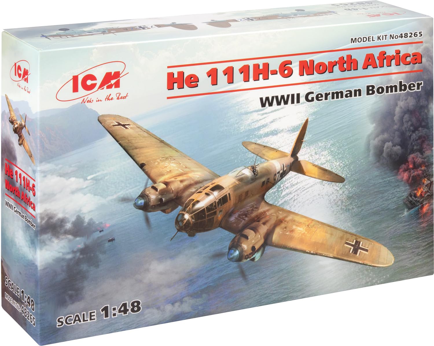 Amazon | アイシーエム ICM 1/48 ドイツ空軍 ハインケルHe111 H-6 爆撃