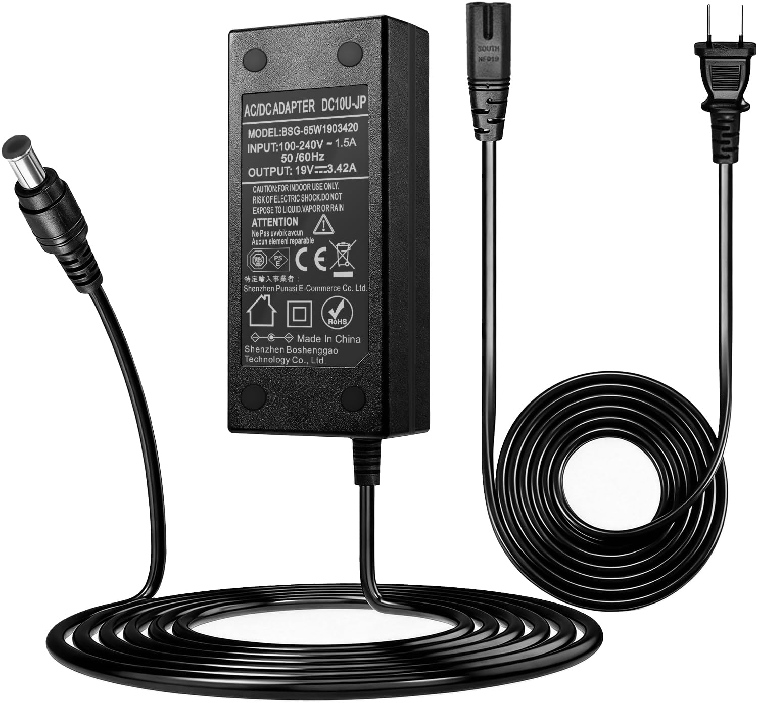 Amazon.co.jp: Punasi PSE認証 LG用のAC/DCアダプター 19V 3.42A 65W