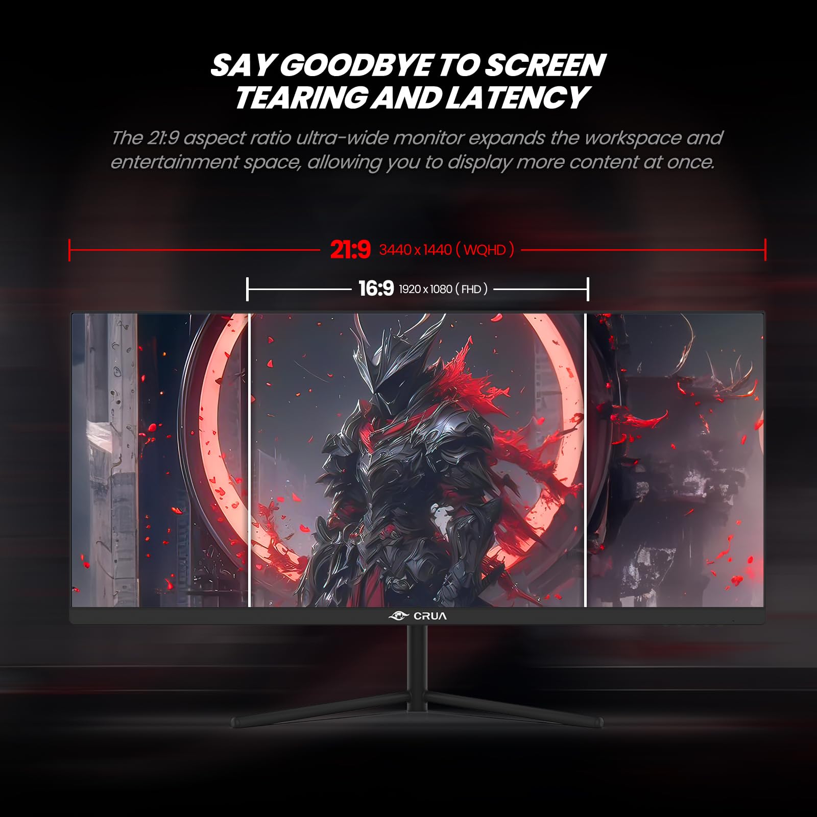 Amazon.co.jp: CRUA 30インチ ゲーミングモニター 200HZ、21:9 WFHD