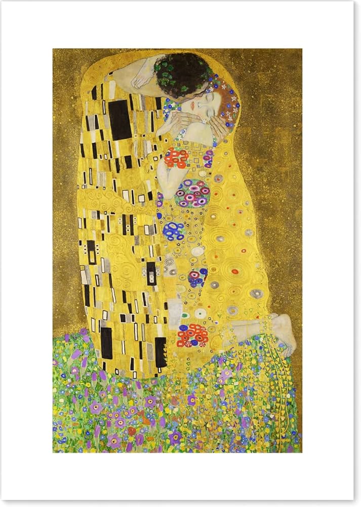Amazon.co.jp: ポスター (クリムト 接吻 キス) A4サイズ 絵画 (日本製