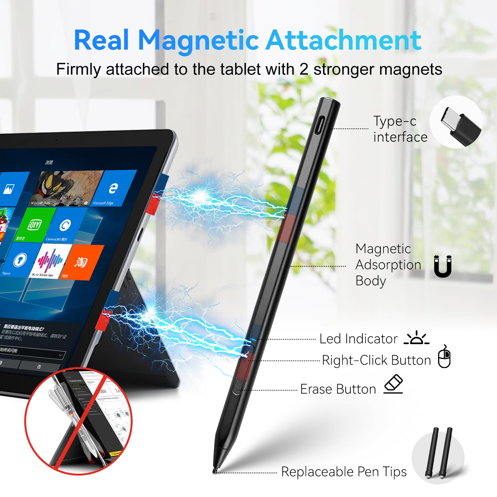 Amazon.com: USI 2.0 Stylus for Lenovo Duet 3 Chromebook Ideapad