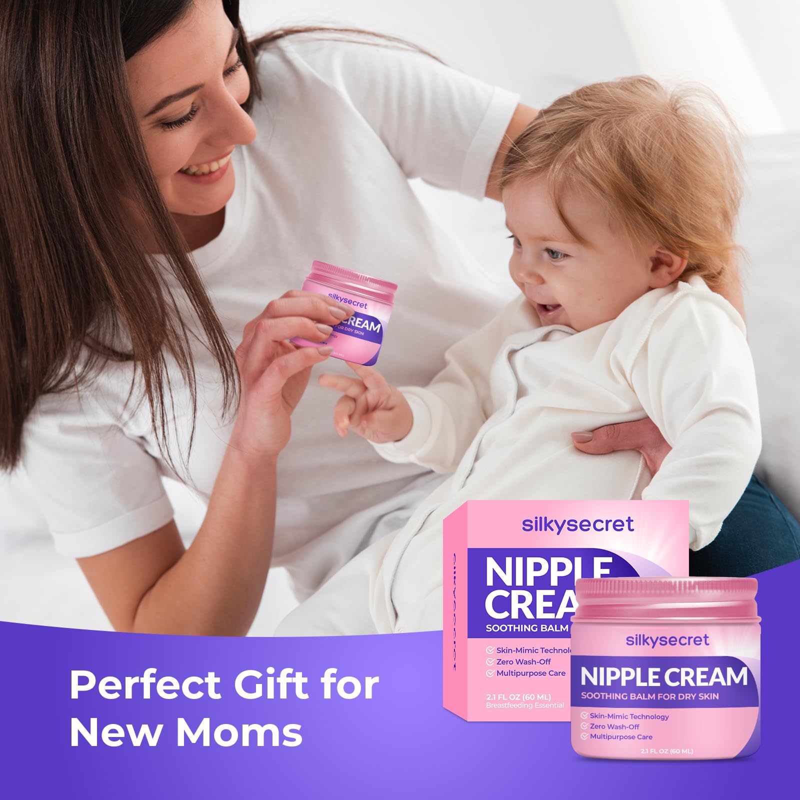 Amazon.com : SilkySecret Nipple Cream, Nipple Cream Safe for