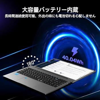 Amazon.co.jp: VETESA 2025新版 ノートパソコン 15.6インチ N95 最大