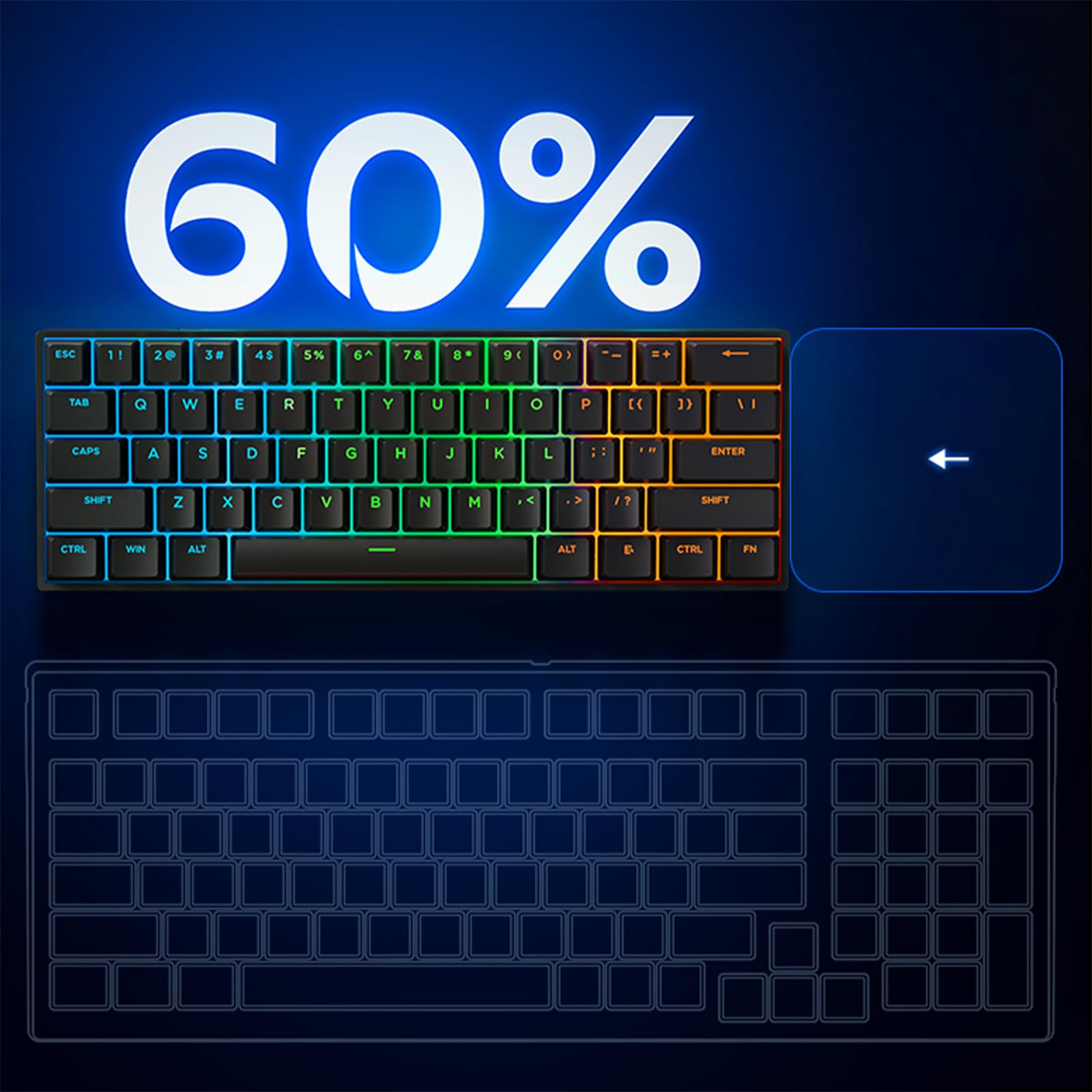 Amazon.com: FKZ x MCHOSE ACE 60 Pro Magnetic Switch Gaming