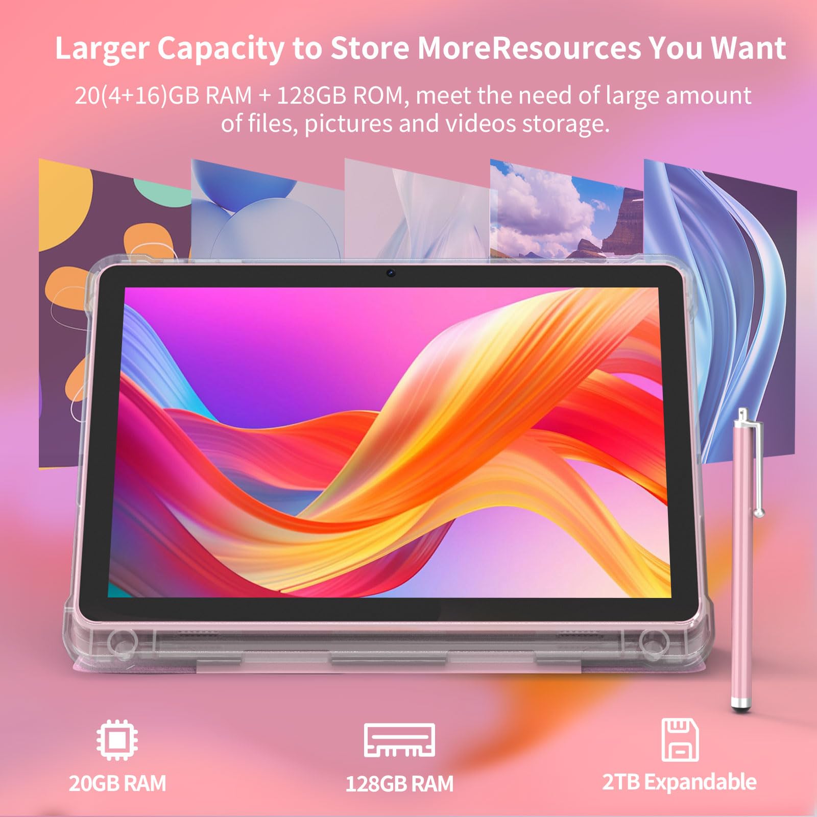 Amazon.com : Android 15 Tablet 10 inch Tablets, 20GB RAM 128GB ROM
