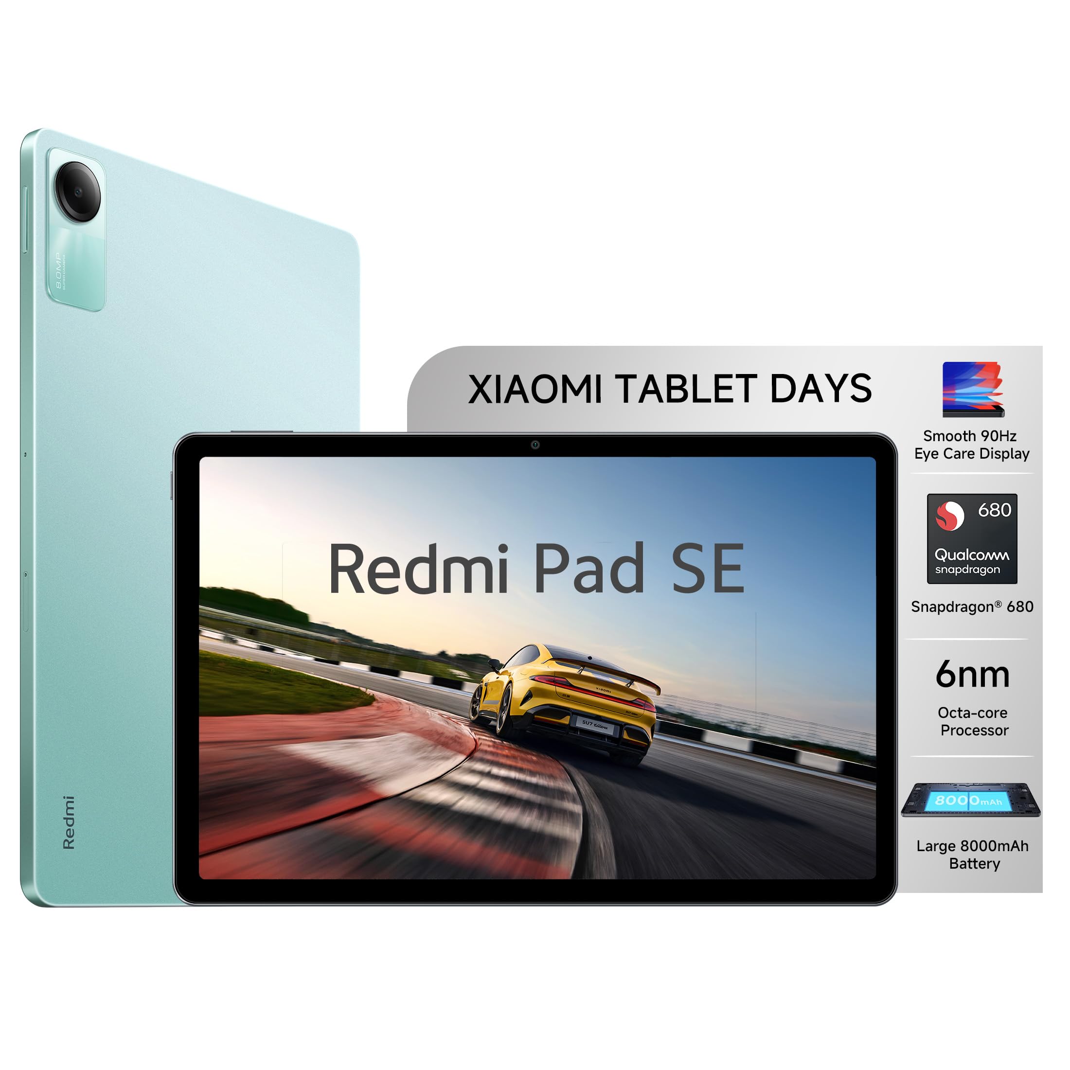 Redmi Pad SE| All Day Battery | Qualcomm Snapdragon 680| 90Hz
