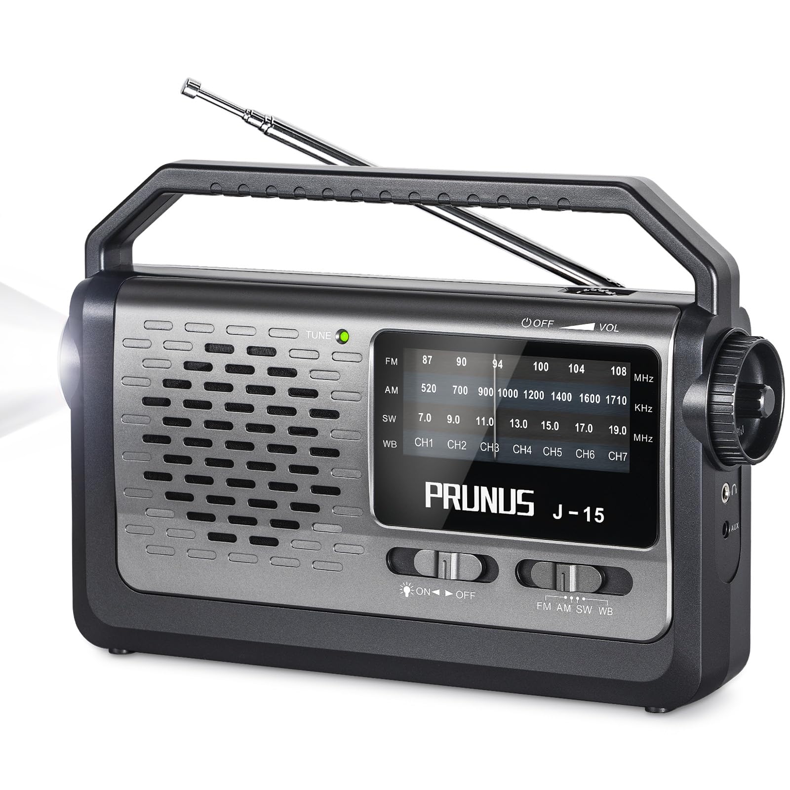 Amazon.com: PRUNUS NOAA Weather AM FM Portable Radio,Battery