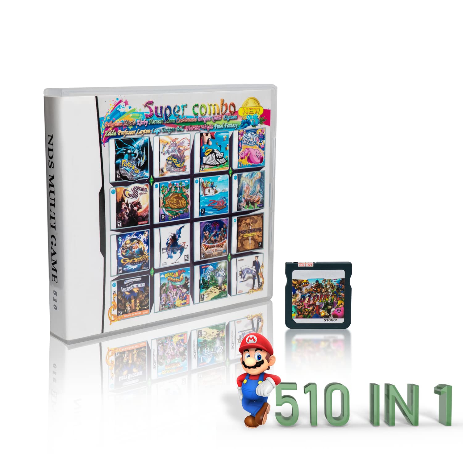 Amazon.co.jp: DS Games, YERYES 510 Games in 1 NDS カートリッジ