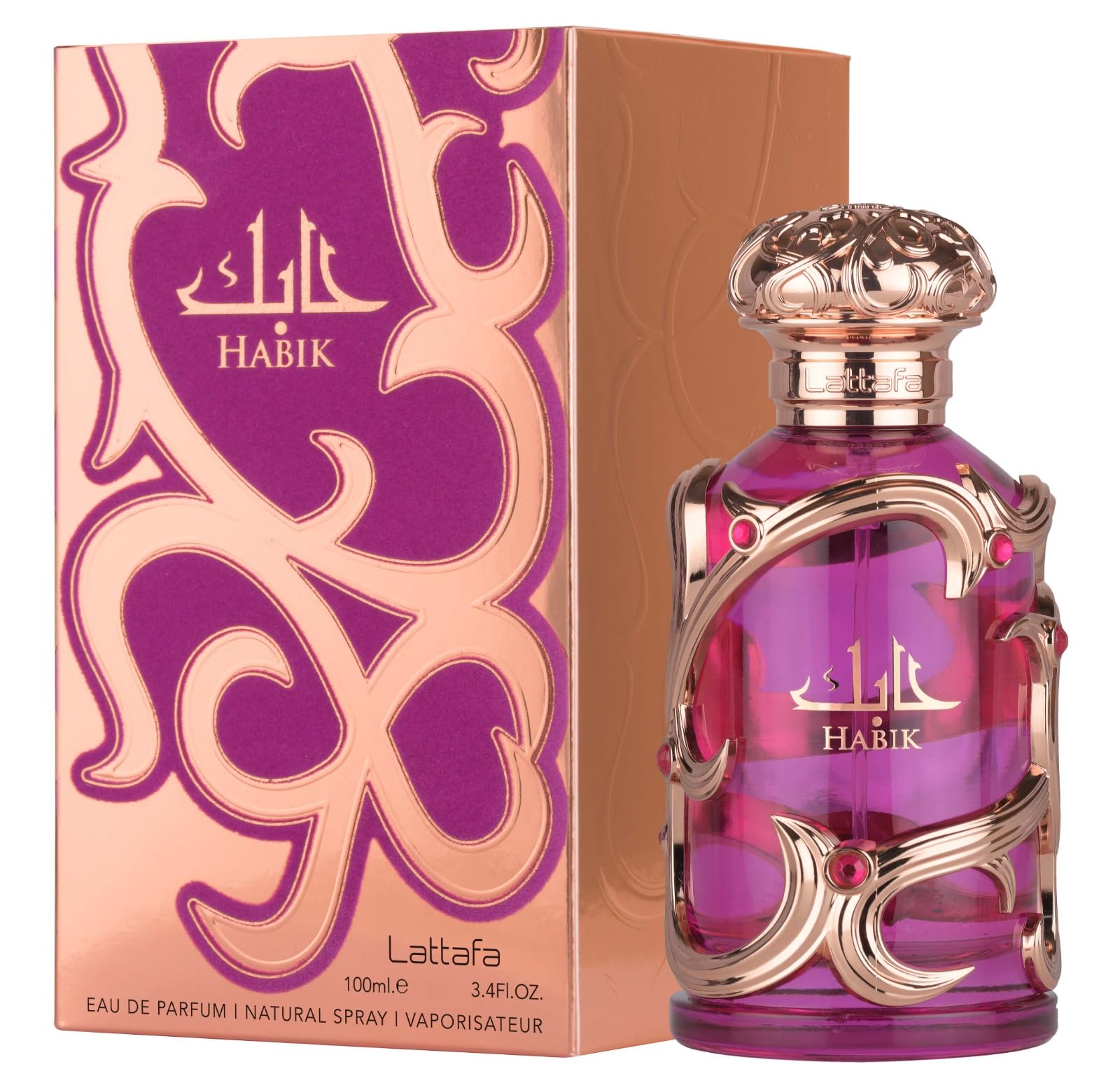 Lattafa Habik – Fruity, Floral, Musky, Amber – Eau de Parfum Spray
