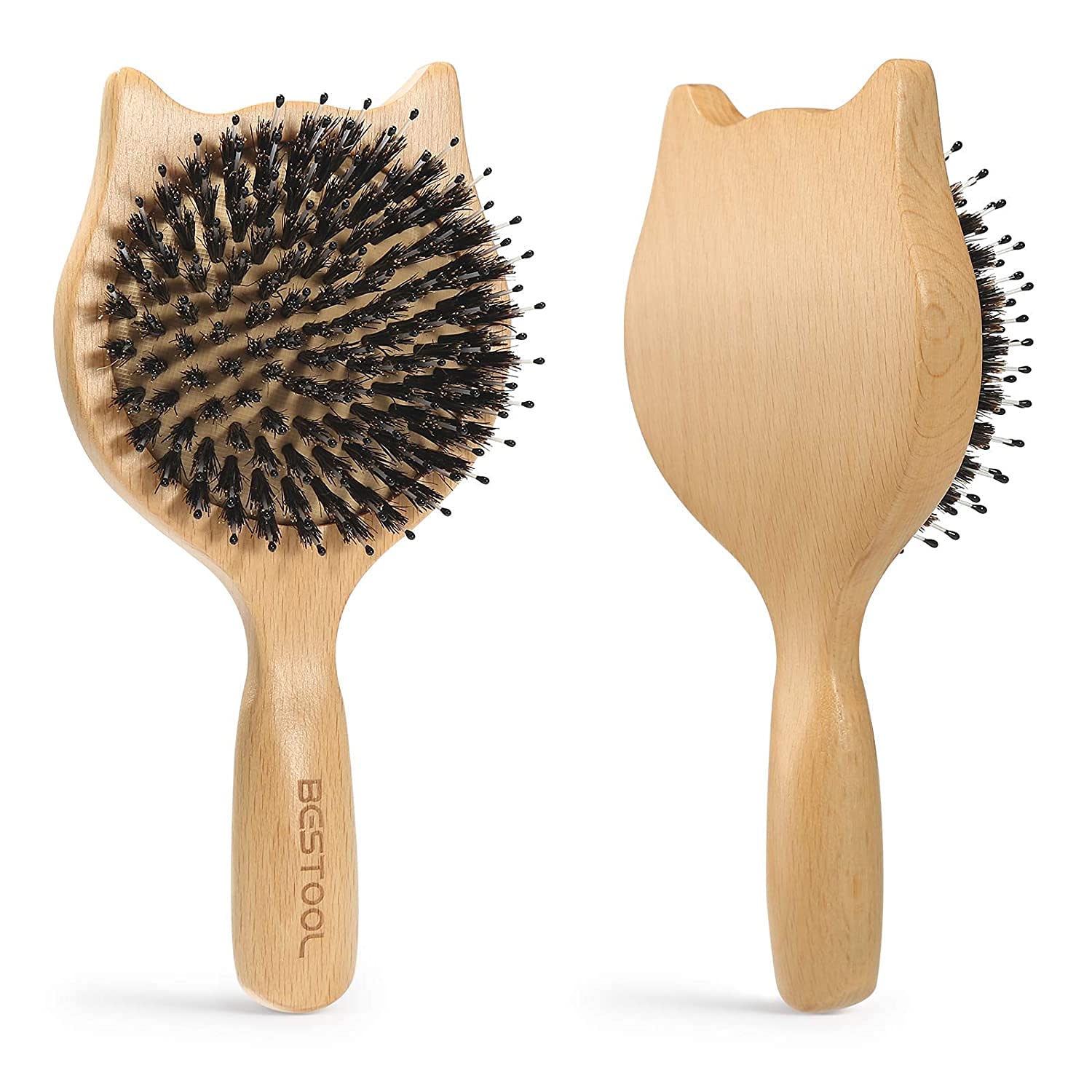 譚木匠 パドルブラシ ヘアブラシ ヘアケア 高級黒檀 木製 櫛 コーム