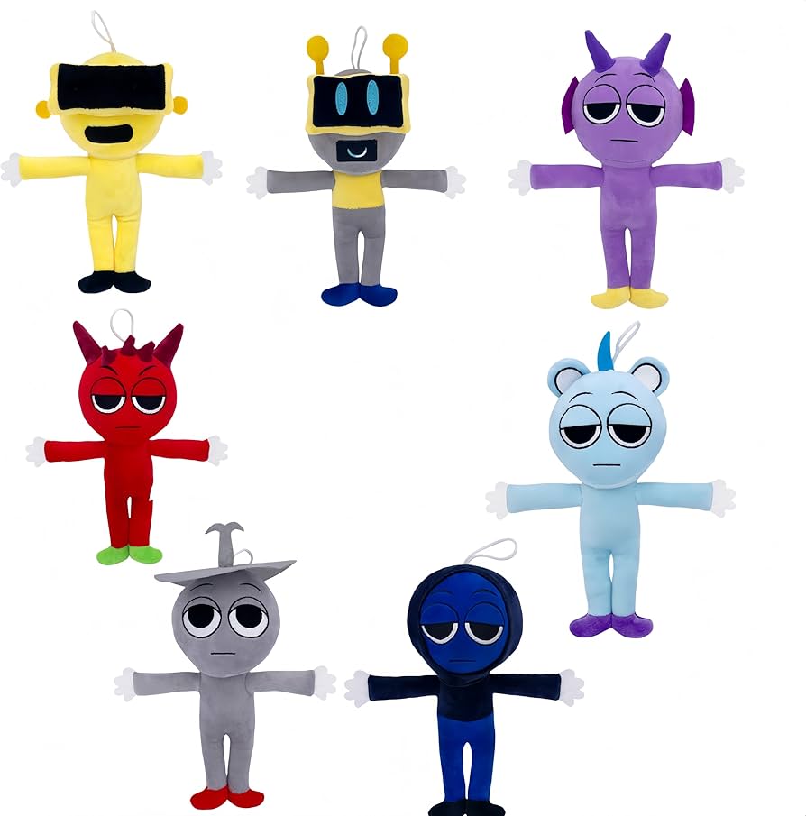 Amazon.co.jp: スプランキー ぬいぐるみ セット - 20cm Sprunky Plush