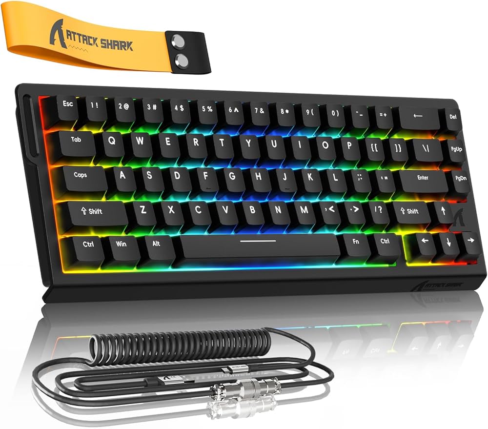 Amazon | ATTACK SHARKxMAMBASNAKE X68 HEゲーミングキーボード