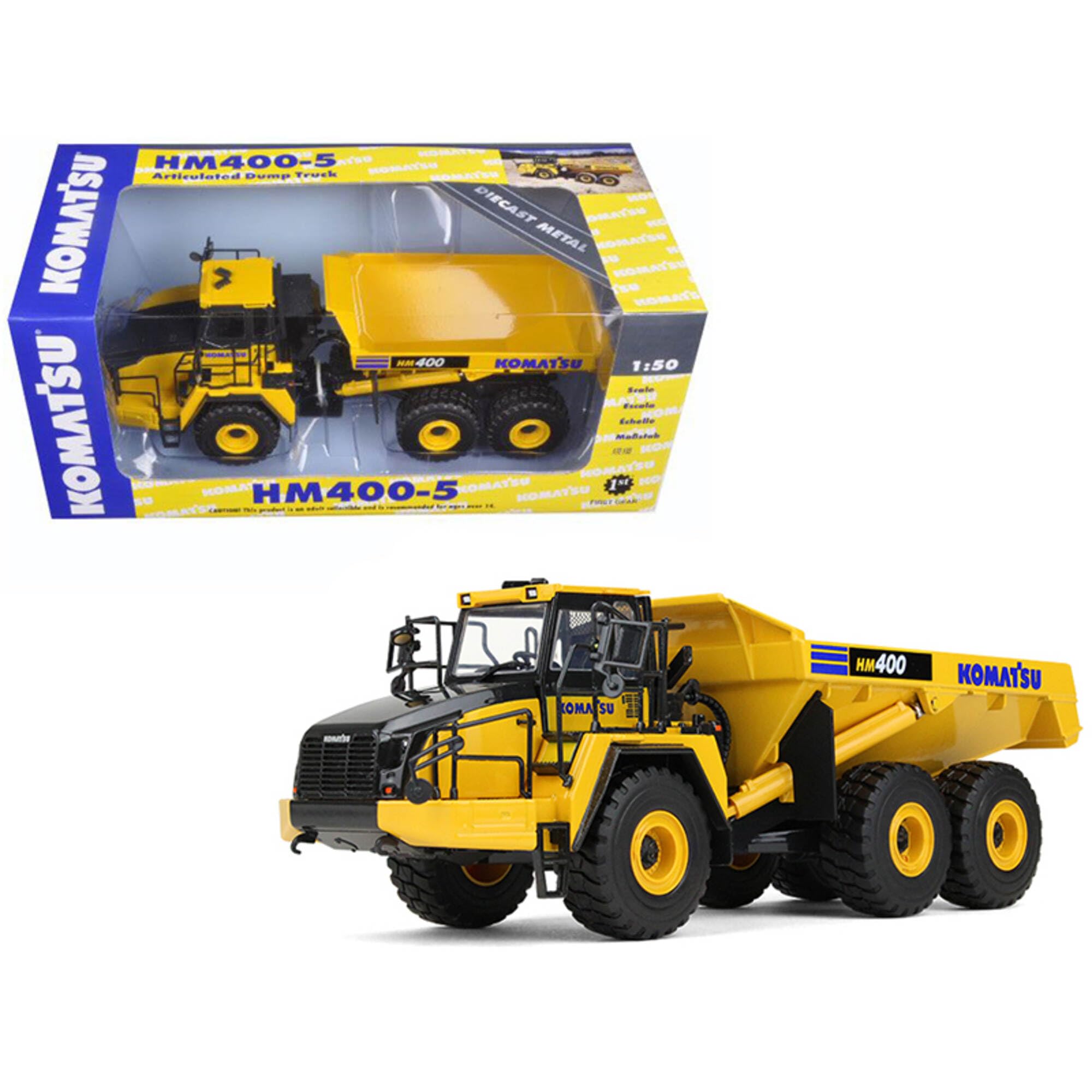Amazon | ファーストギア 1/50 コマツ HM400-5 連結式トラック 塗装済