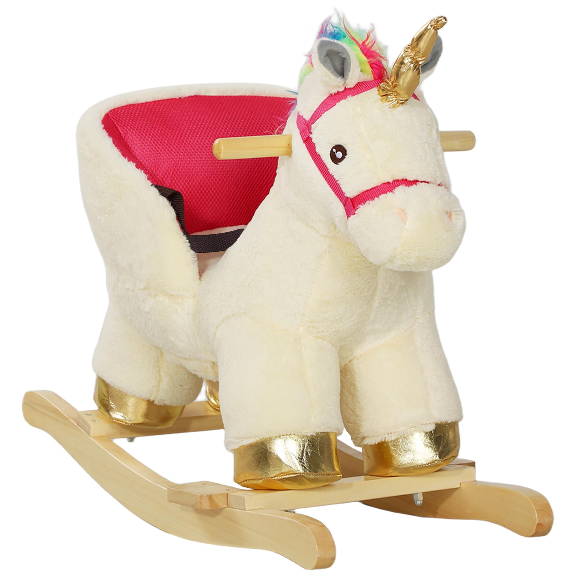 Amazon.com: Qaba Kids Rocking Horse, Ride on Unicorn with