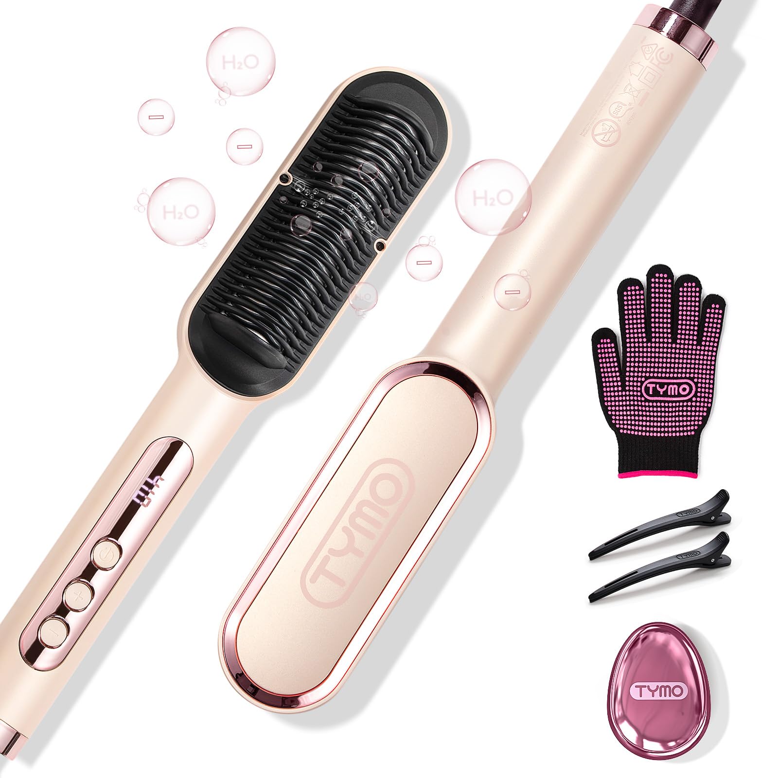 Amazon.com : TYMO Ring Plus Ionic Hair Straightener Brush