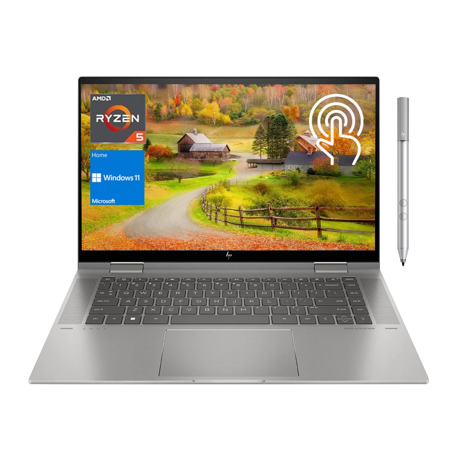 Amazon.co.jp: HP Envy x360 2-in-1ノートパソコン、15.6インチフルHD