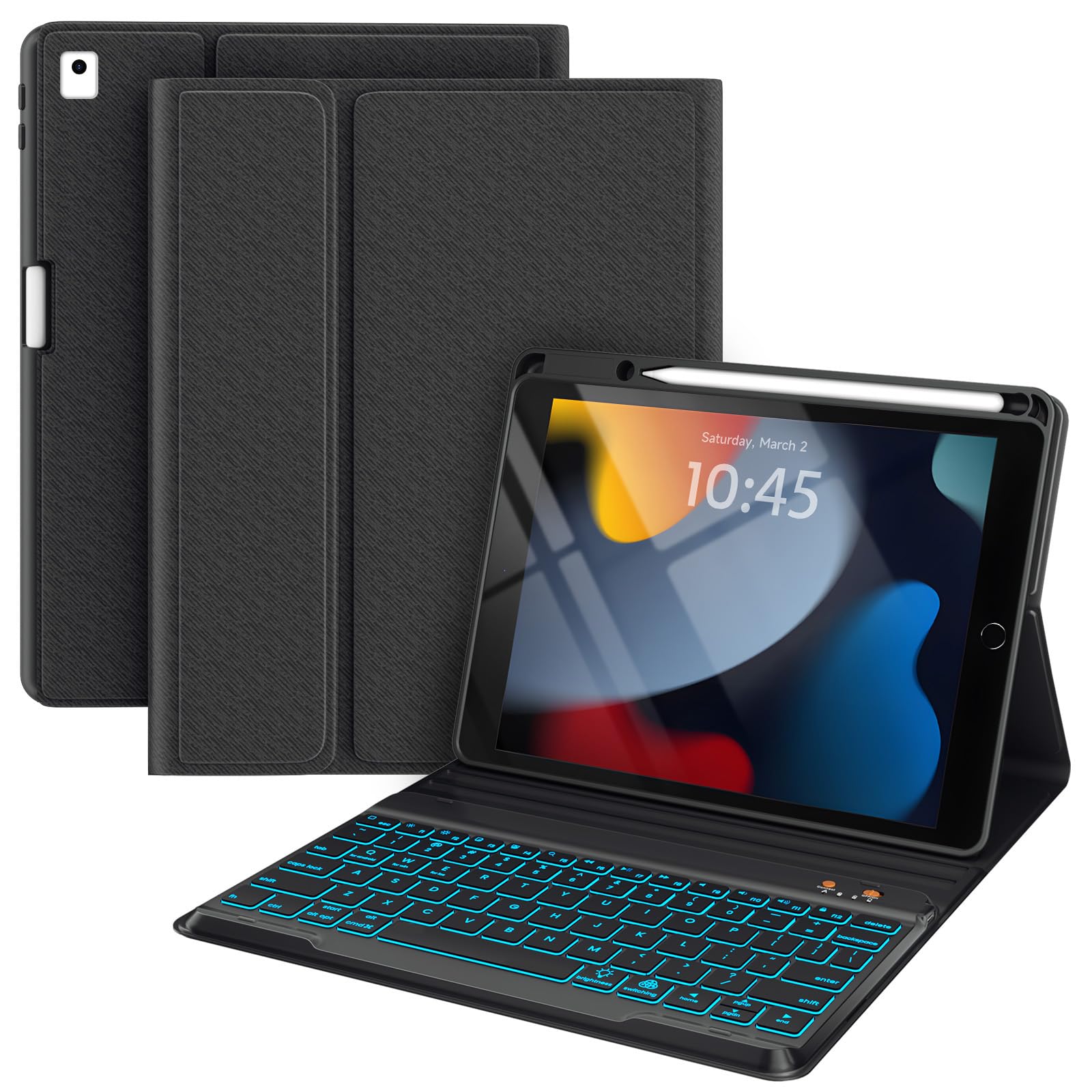 Amazon.com: BLUTLOTUS for iPad 9th Generation Case with Keyboard