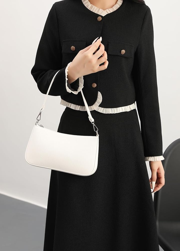 NIUEIMEE ZHOU Small Shoulder bag with 2 Removable Straps Cross