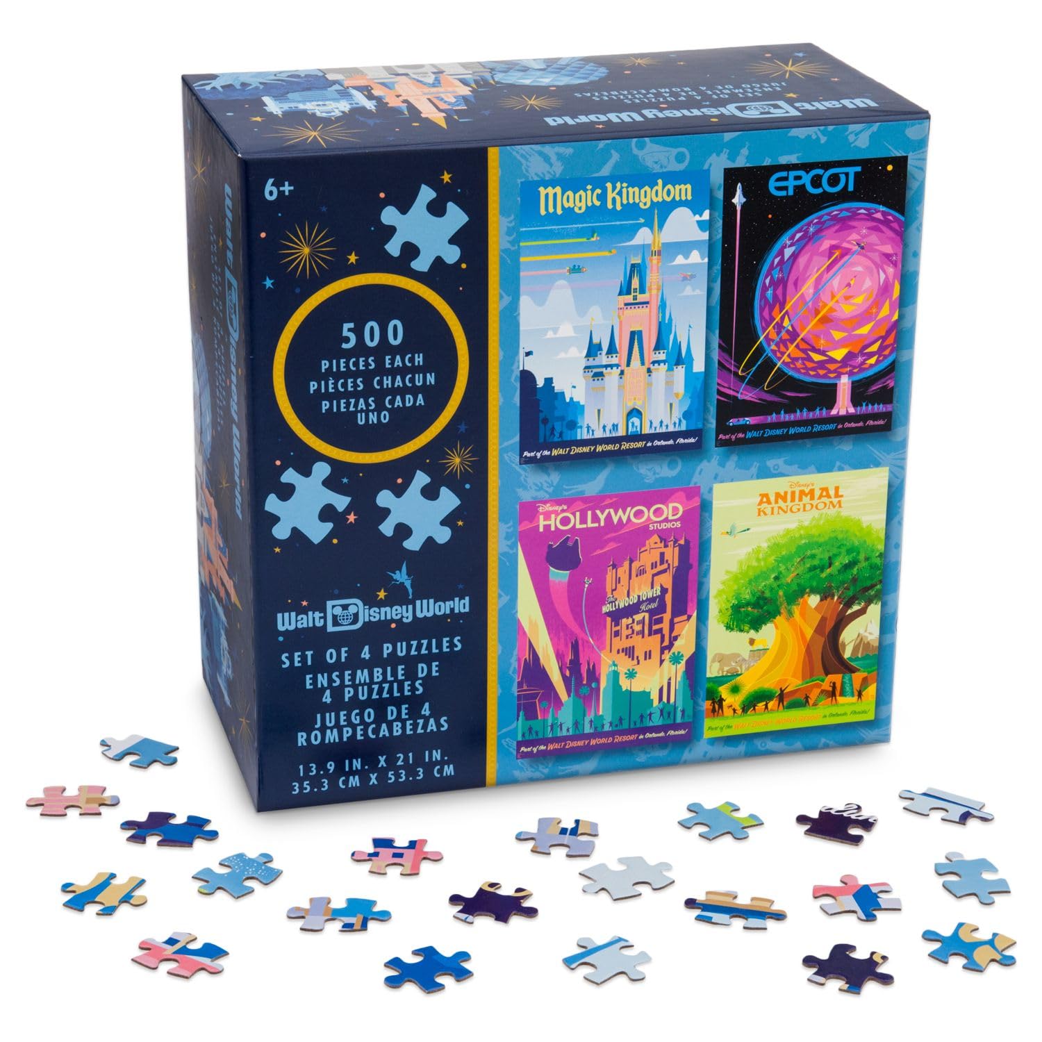 Amazon.com: Walt Disney World 4-Pack Puzzle Set : Toys & Games
