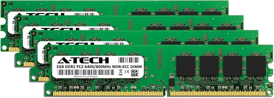 A-Tech 8GB (4X 2GB) Memory RAM Kit for Dell OptiPlex 960, 760, 755