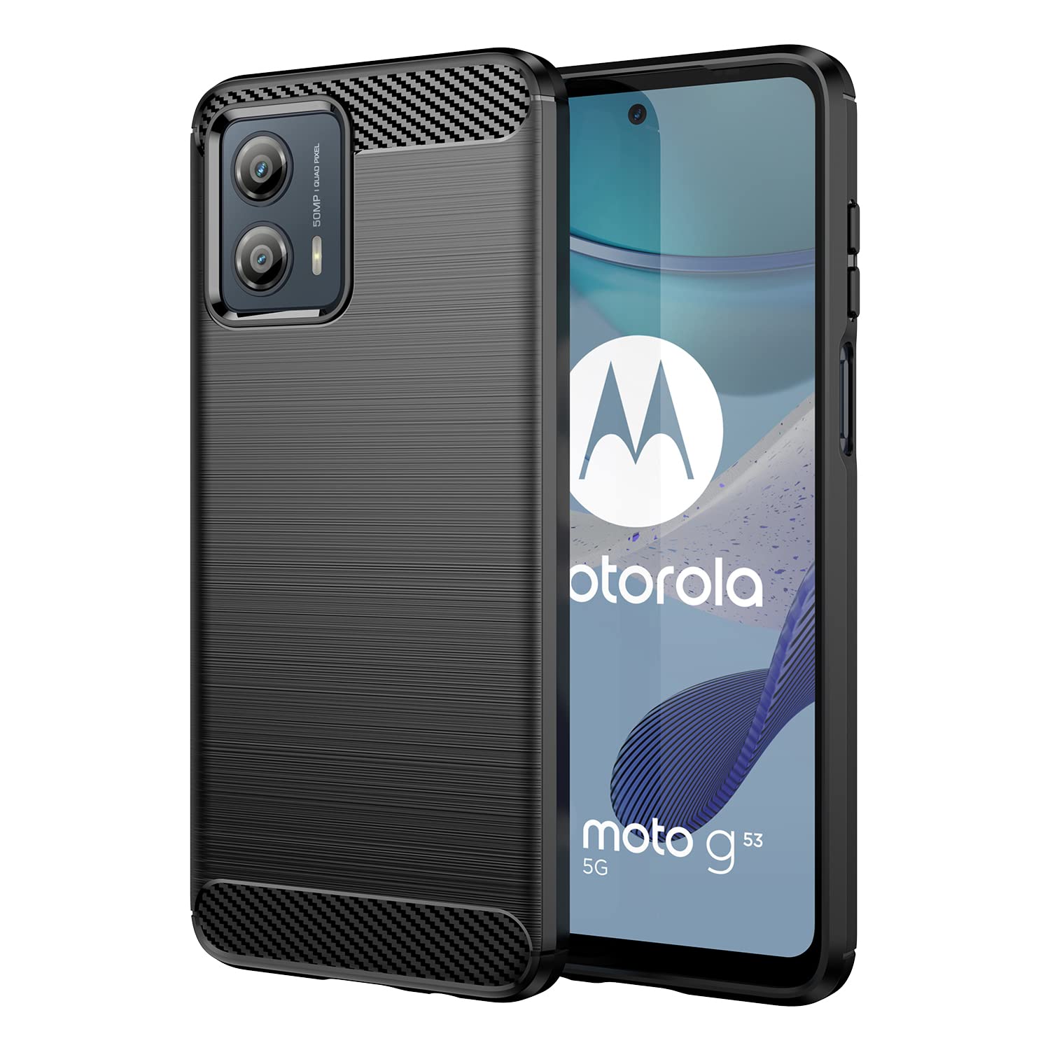 Amazon.co.jp: MARR Moto G53 5G ケース スマホケース 炭素繊維カバー