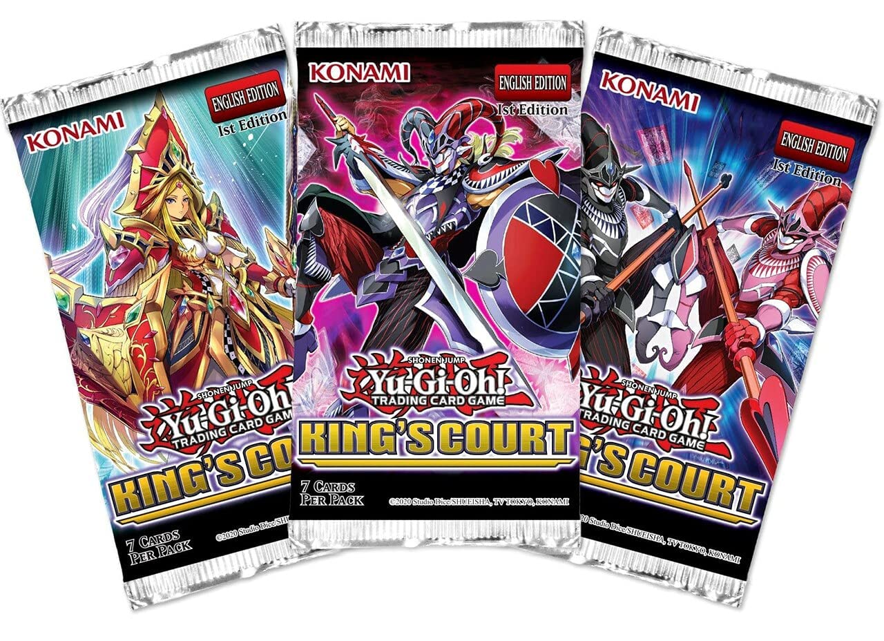 Amazon.com: YuGiOh King's Court Booster Box (24 Packs, 7 Cards per
