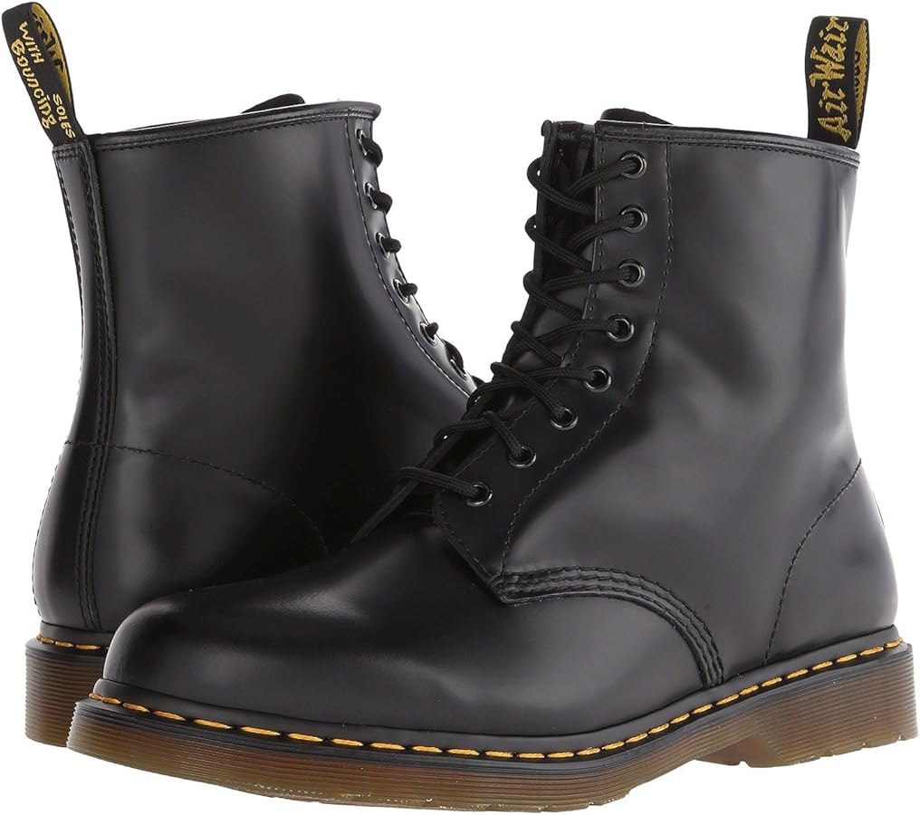 Amazon | Dr Martens 1460 Smooth Leather Boots (9 UK, Black) | Dr