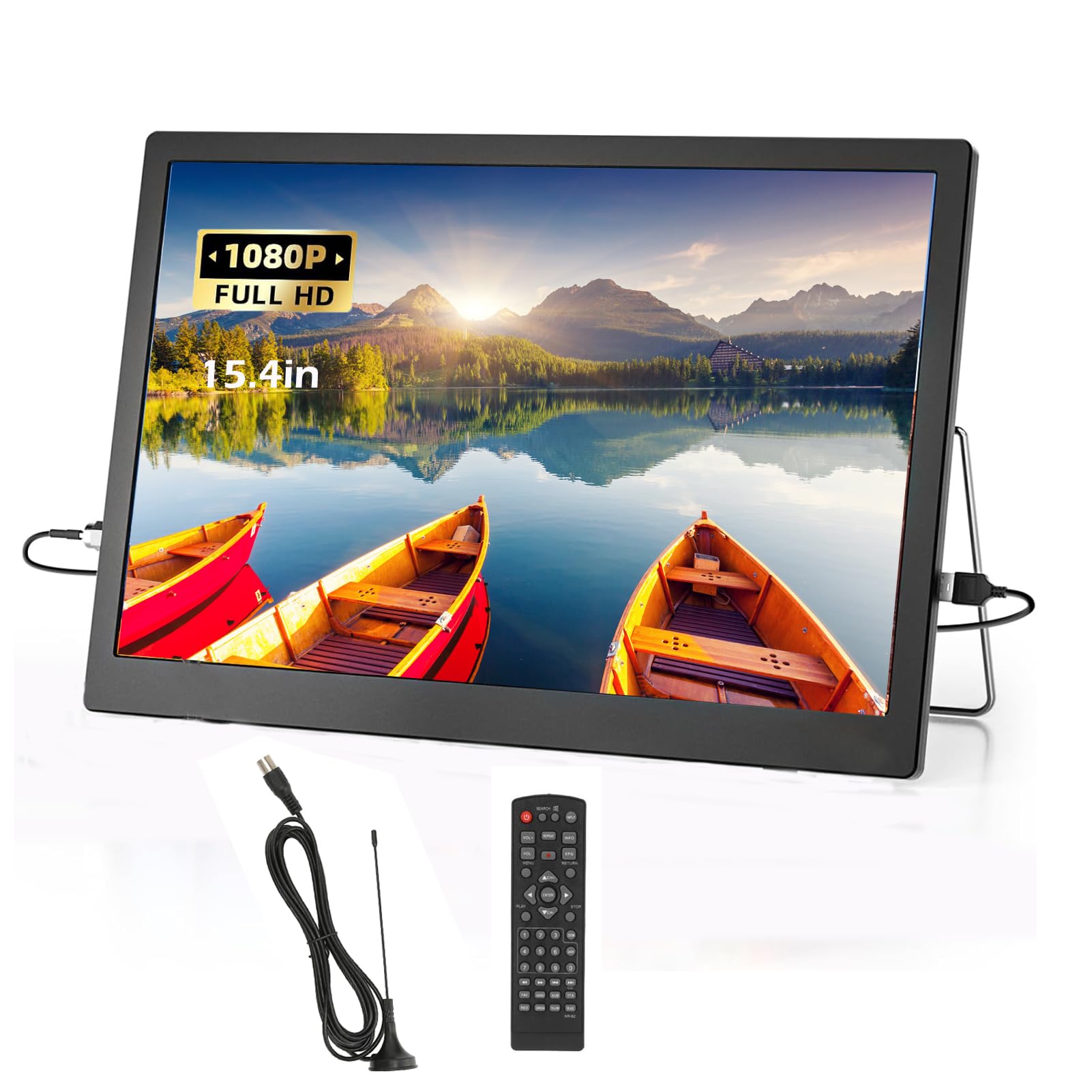 Amazon | 15.4インチポータブルワイドスクリーンLEDテレビバッテリー