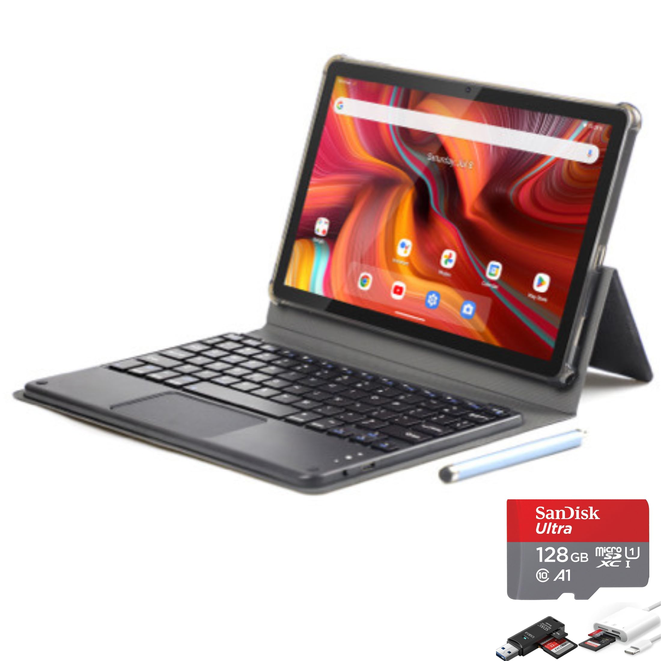 TUTT CP20 2 in 1 Tablet 10.1 Inch Android 13 with Keyboard, Mouse
