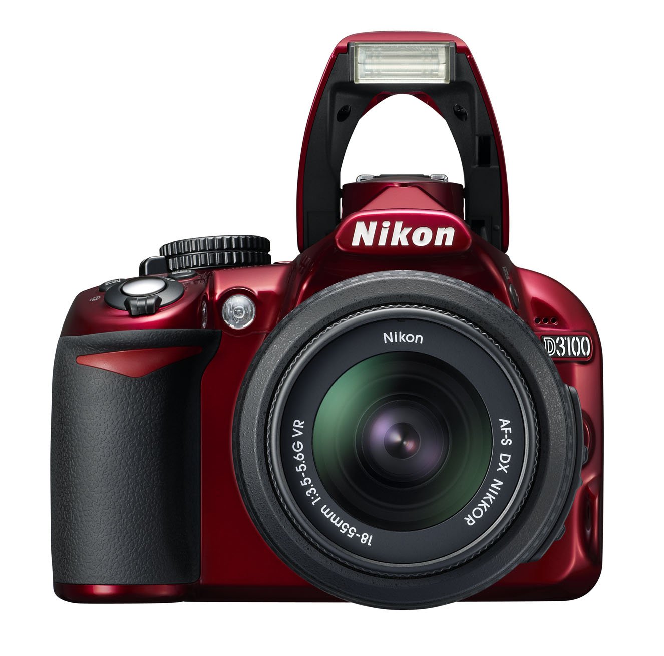 Amazon | Nikon デジタル一眼レフカメラ D3100 レッド 200mmダブル