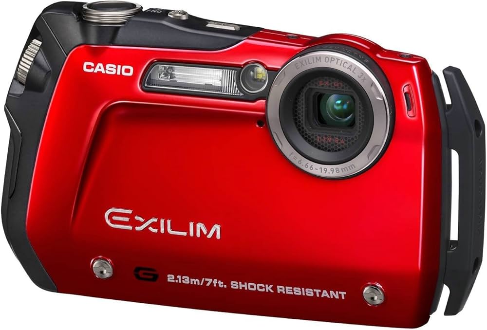 Amazon | CASIO デジタルカメラ EXILIM 1210万画素 3倍 レッド EX-G1RD