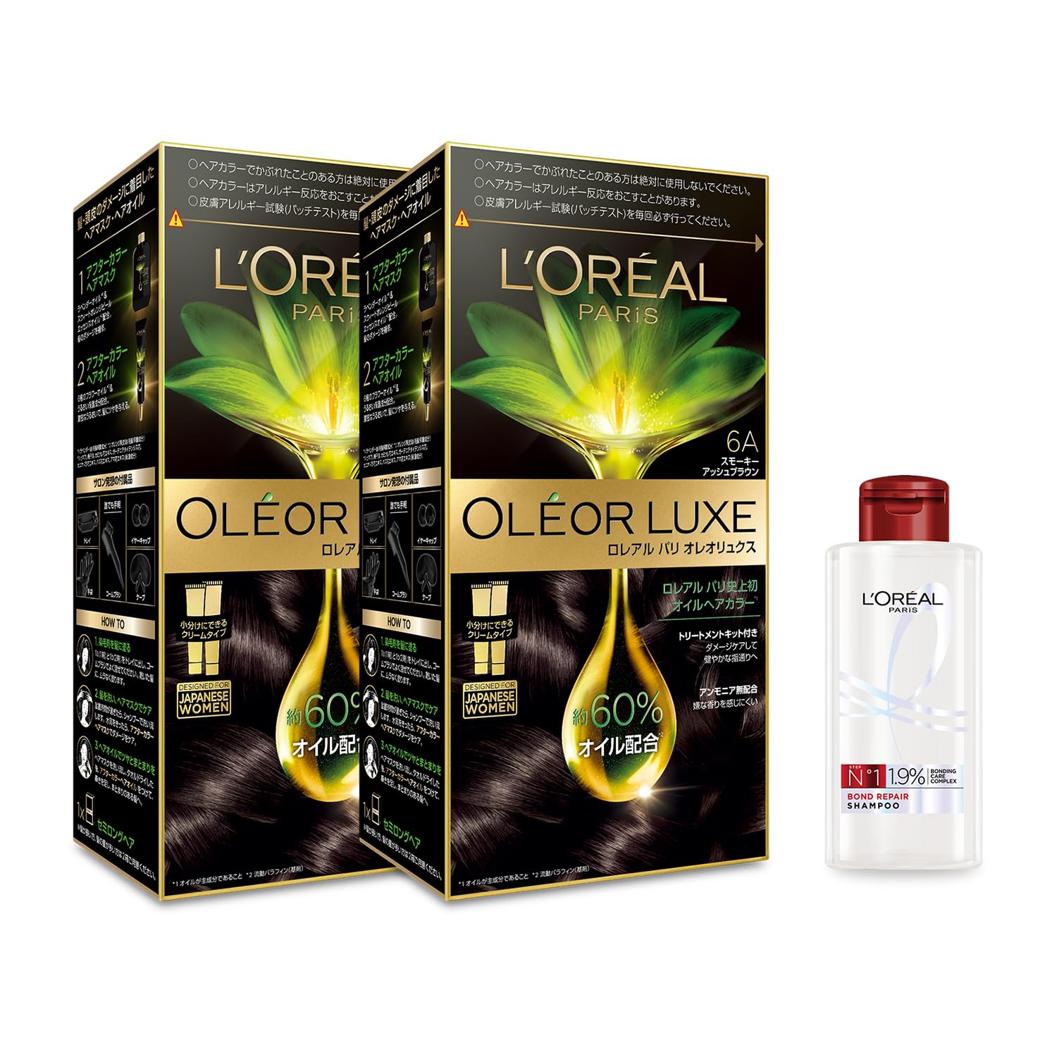 Amazon | L'Oreal Paris(ロレアルパリ) ヘアカラー オレオリュクス 6A