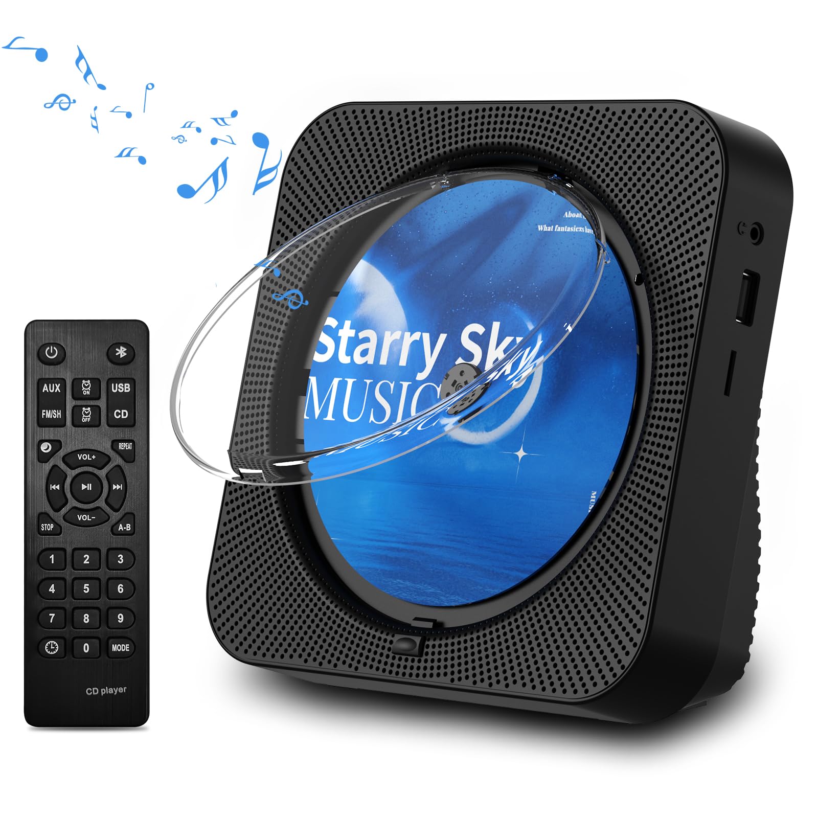 Amazon.com: CD Player Portable Bluetooth 5.1 Desktop CD Player