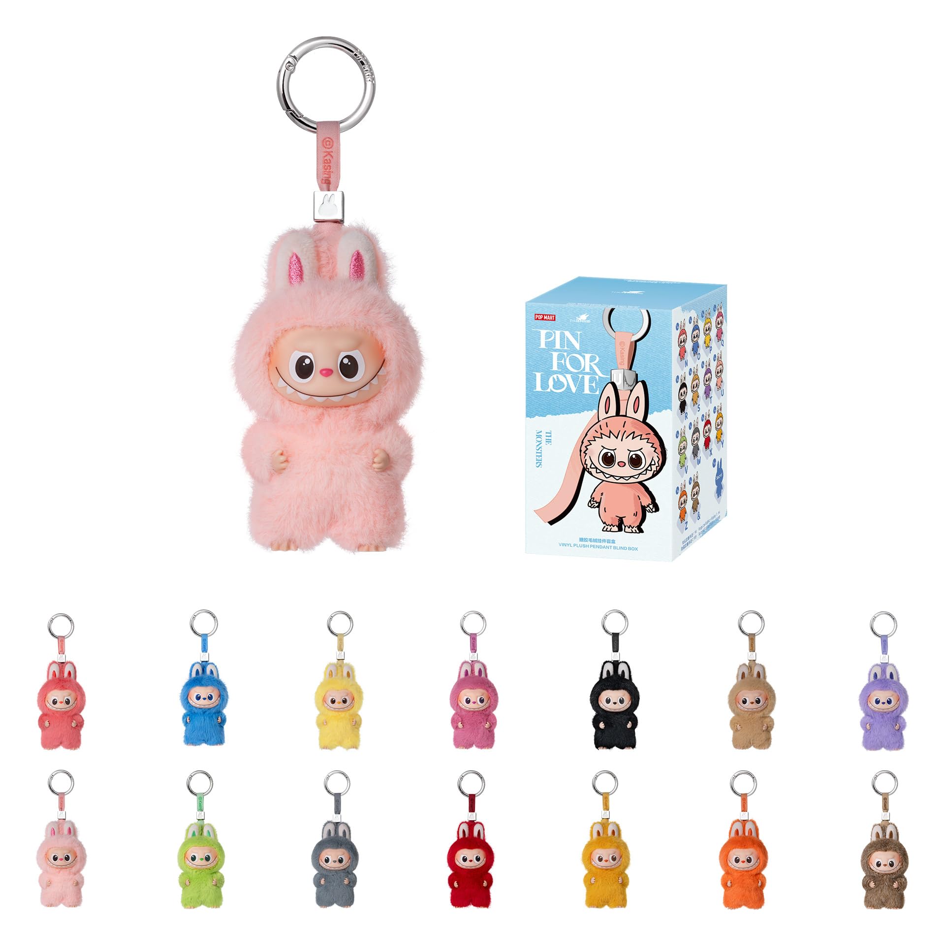 Amazon.com: POP MART The Monster Pin for Love Series (N-Z) Mini