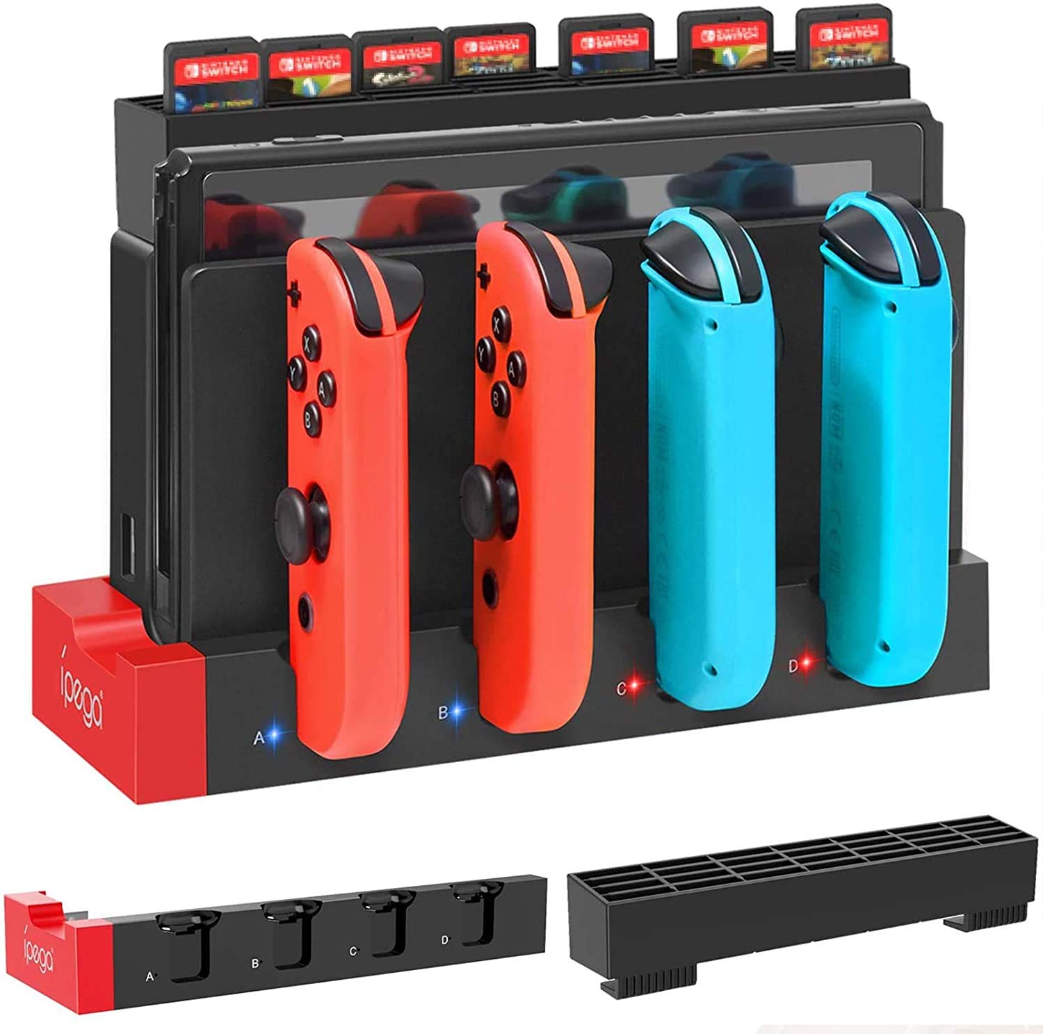 Nintendo Switch 赤/青 本体 充電器・ドック・ケース・箱付き Nintendo