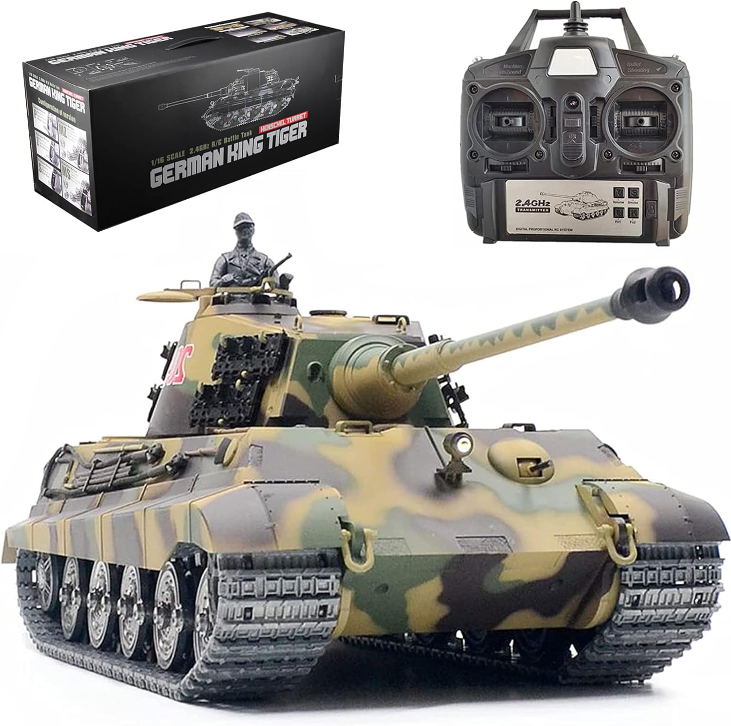 Amazon.co.jp: GKSCXEXE ラジコン 戦車 おもちゃ ドイツ陸軍重戦車