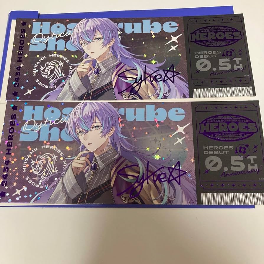 Amazon.co.jp: にじさん 星導ショウ ホログラム風チケットカード