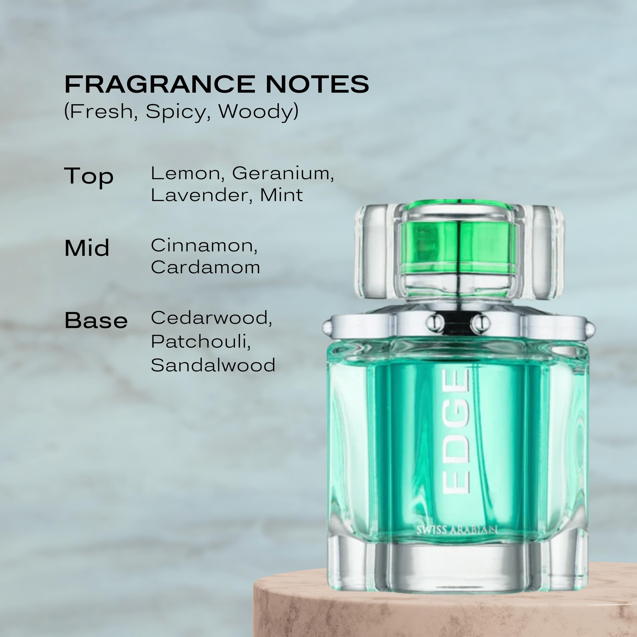 Amazon | エッジメンズby Swiss Arabian香水100 ml Eau De Parfum for